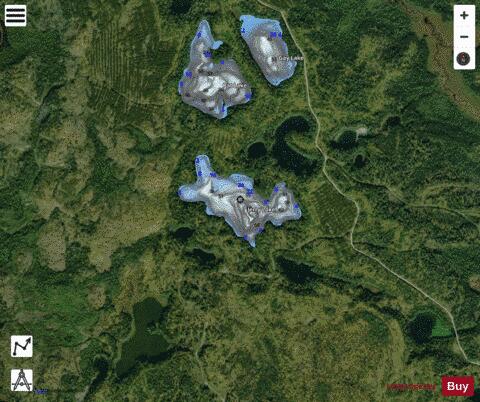 Jerry Lake depth contour Map - i-Boating App - Satellite