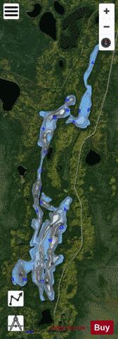 Laidlaw Lake depth contour Map - i-Boating App - Satellite