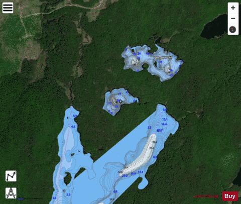 Lake No 39, Lampman depth contour Map - i-Boating App - Satellite