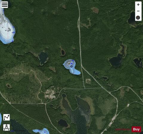 Lake No 56 Cochrane depth contour Map - i-Boating App - Satellite