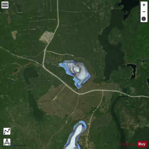 Lake # 6 Garibaldi Twp depth contour Map - i-Boating App - Satellite