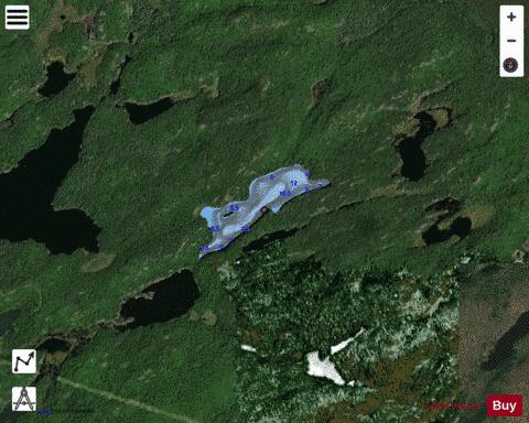 Lake Sudbury Morgan depth contour Map - i-Boating App - Satellite