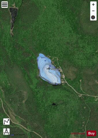 Lofquist Lake depth contour Map - i-Boating App - Satellite