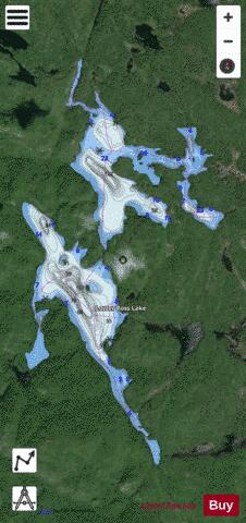 Lower Ross Lake depth contour Map - i-Boating App - Satellite