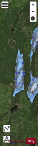 Maurice Lake Yarrow depth contour Map - i-Boating App - Satellite