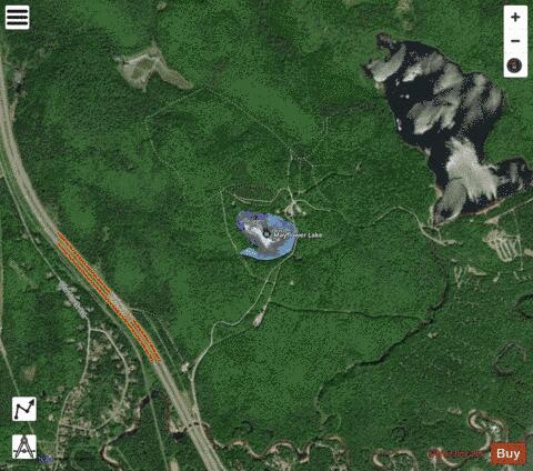 Mayflower Lake depth contour Map - i-Boating App - Satellite