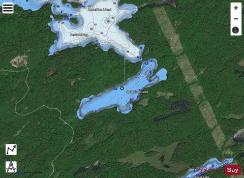 Mcquillan Lake depth contour Map - i-Boating App - Satellite