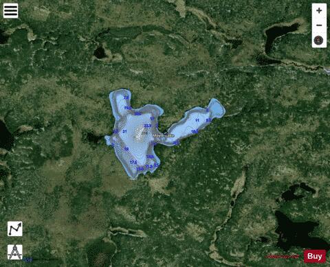 Moyle Lake depth contour Map - i-Boating App - Satellite