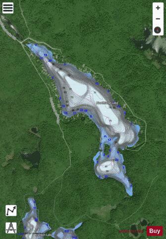 Northland Lake depth contour Map - i-Boating App - Satellite