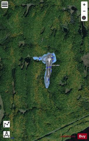 Oriole Lake depth contour Map - i-Boating App - Satellite