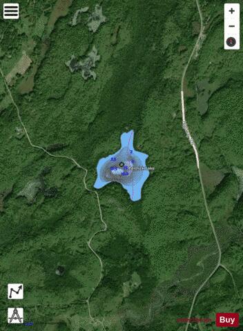 Pennick Lake depth contour Map - i-Boating App - Satellite