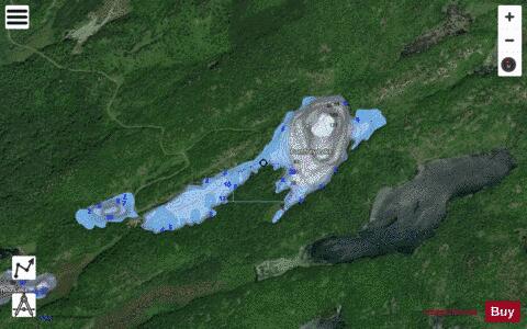 Pomfrey Lake depth contour Map - i-Boating App - Satellite