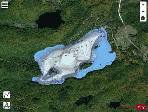 Raglan White Lake depth contour Map - i-Boating App - Satellite