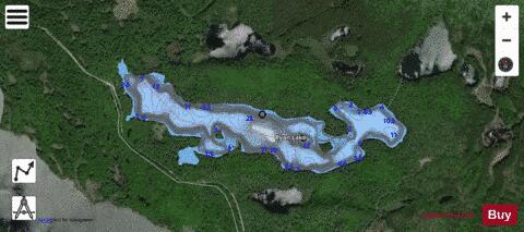 Ryan Lake depth contour Map - i-Boating App - Satellite
