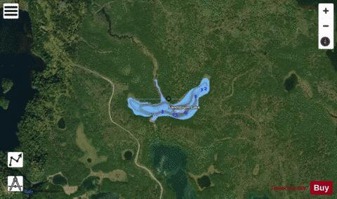 Sandstrum Lake depth contour Map - i-Boating App - Satellite