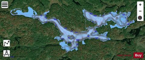 Serpentine Lake depth contour Map - i-Boating App - Satellite