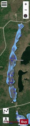 Shanty Lake depth contour Map - i-Boating App - Satellite