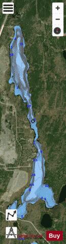 Sharp Lake depth contour Map - i-Boating App - Satellite
