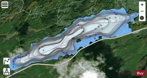 Silver Lake B depth contour Map - i-Boating App - Satellite