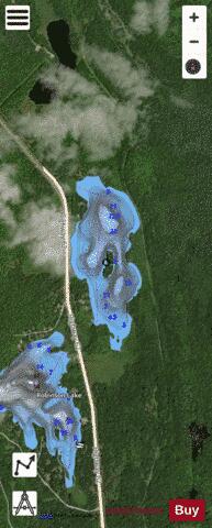 Spring Lake B depth contour Map - i-Boating App - Satellite