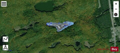 Tim Lake depth contour Map - i-Boating App - Satellite