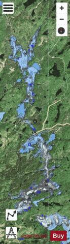 Glasgow Lake depth contour Map - i-Boating App - Satellite