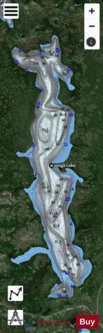 Waonga Lake depth contour Map - i-Boating App - Satellite