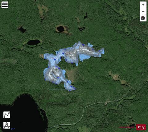 Wylie Lake depth contour Map - i-Boating App - Satellite
