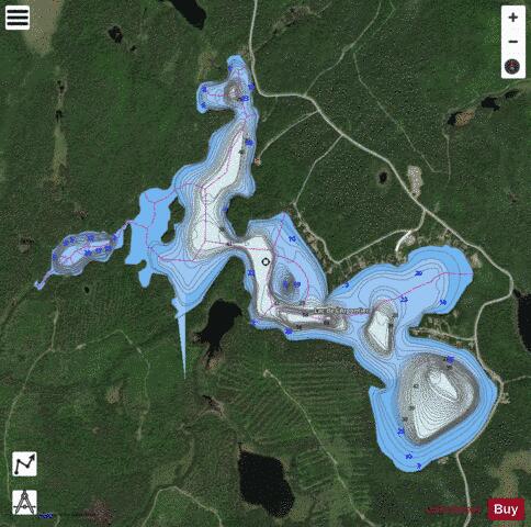 Argentier Lac De L depth contour Map - i-Boating App - Satellite