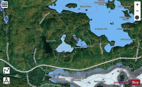 Avon Lac depth contour Map - i-Boating App - Satellite