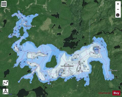 Camachigama Lac depth contour Map - i-Boating App - Satellite