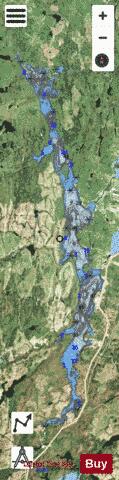 Commissaires Lac Des depth contour Map - i-Boating App - Satellite