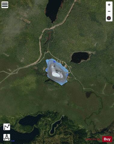 Cormier Lac depth contour Map - i-Boating App - Satellite