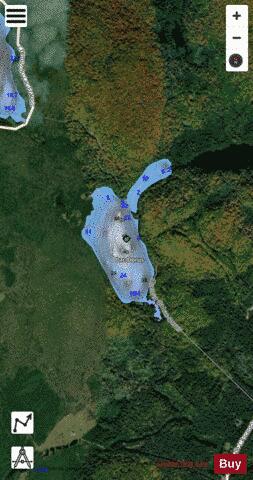 Dorus Lac depth contour Map - i-Boating App - Satellite