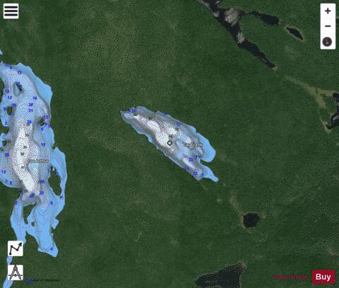 Frank Lac (Lac # 79398) depth contour Map - i-Boating App - Satellite