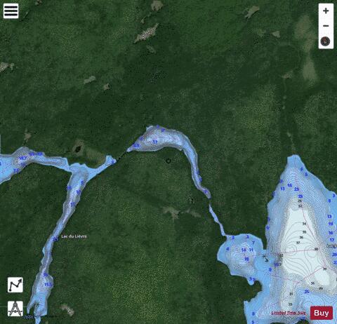 HASE LAC DE LA depth contour Map - i-Boating App - Satellite