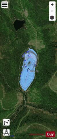 Ile Lac De L / Lac Ste marthe depth contour Map - i-Boating App - Satellite