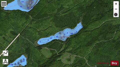 Labonte Lac A depth contour Map - i-Boating App - Satellite