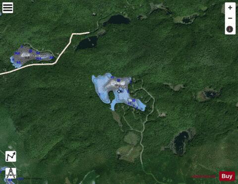 Lac L On depth contour Map - i-Boating App - Satellite