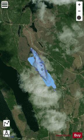 Lac No A4114 depth contour Map - i-Boating App - Satellite