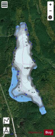 Lac O Neil depth contour Map - i-Boating App - Satellite