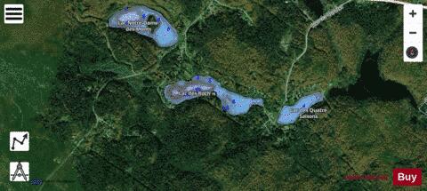 Lac Des Roches depth contour Map - i-Boating App - Satellite