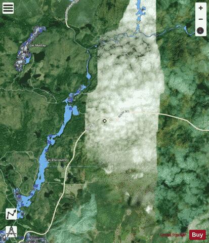 Loutre Lac A La depth contour Map - i-Boating App - Satellite
