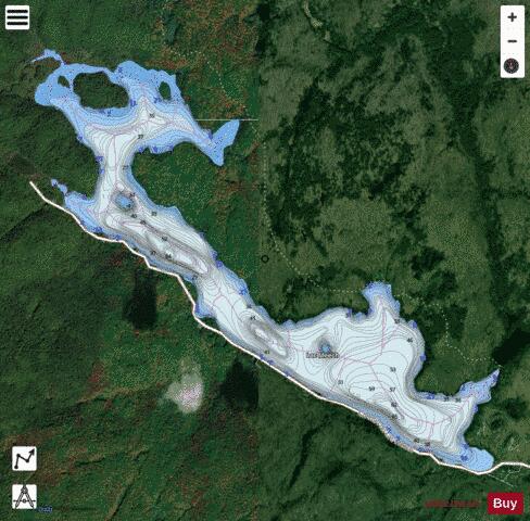 Meech Lac depth contour Map - i-Boating App - Satellite