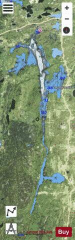 Opasatica Lac depth contour Map - i-Boating App - Satellite