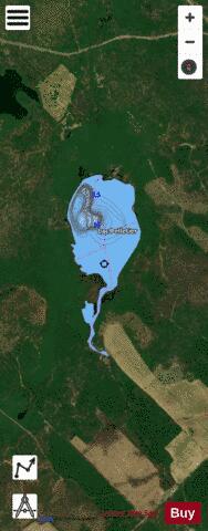 Pelletier Lac depth contour Map - i-Boating App - Satellite