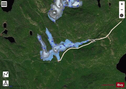 Pointe Lac De La depth contour Map - i-Boating App - Satellite