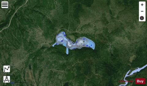 Saint Joseph Lac depth contour Map - i-Boating App - Satellite