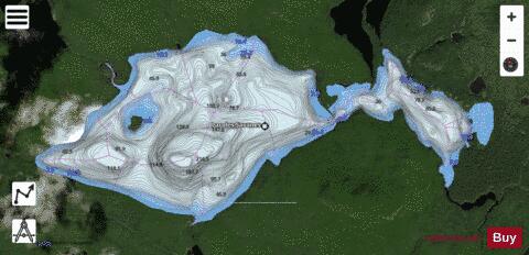 Savanes Lac Des depth contour Map - i-Boating App - Satellite