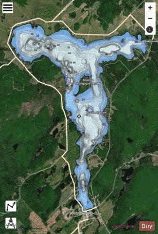 Tapani Lac depth contour Map - i-Boating App - Satellite